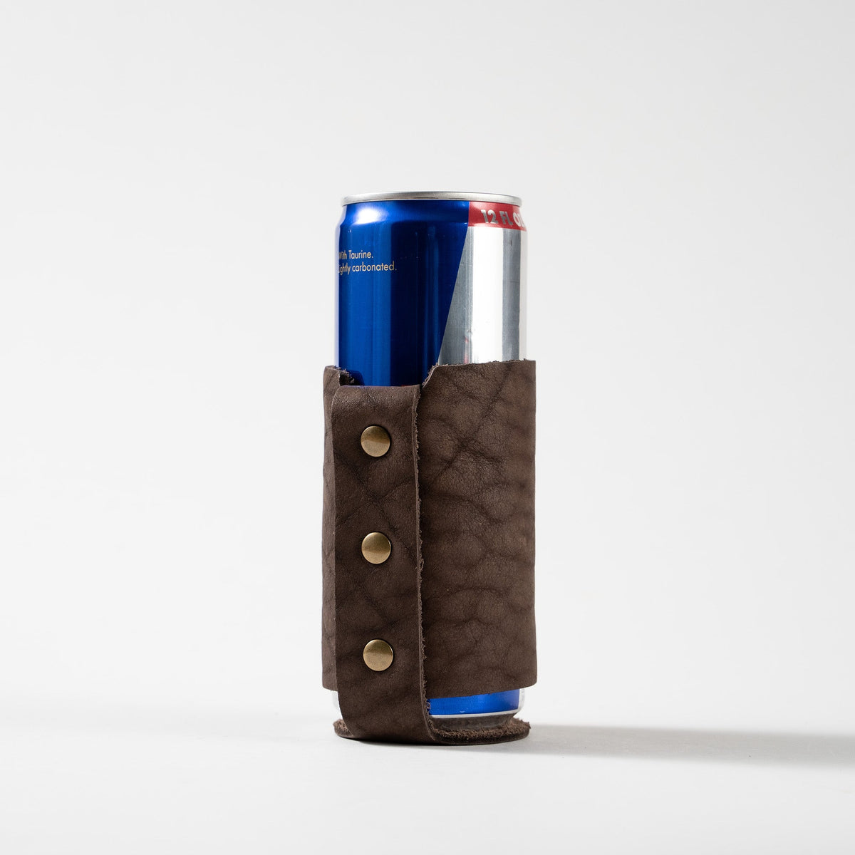The Blitz Can Coozie - Bison Full - Grain Leather - Holtz Leather