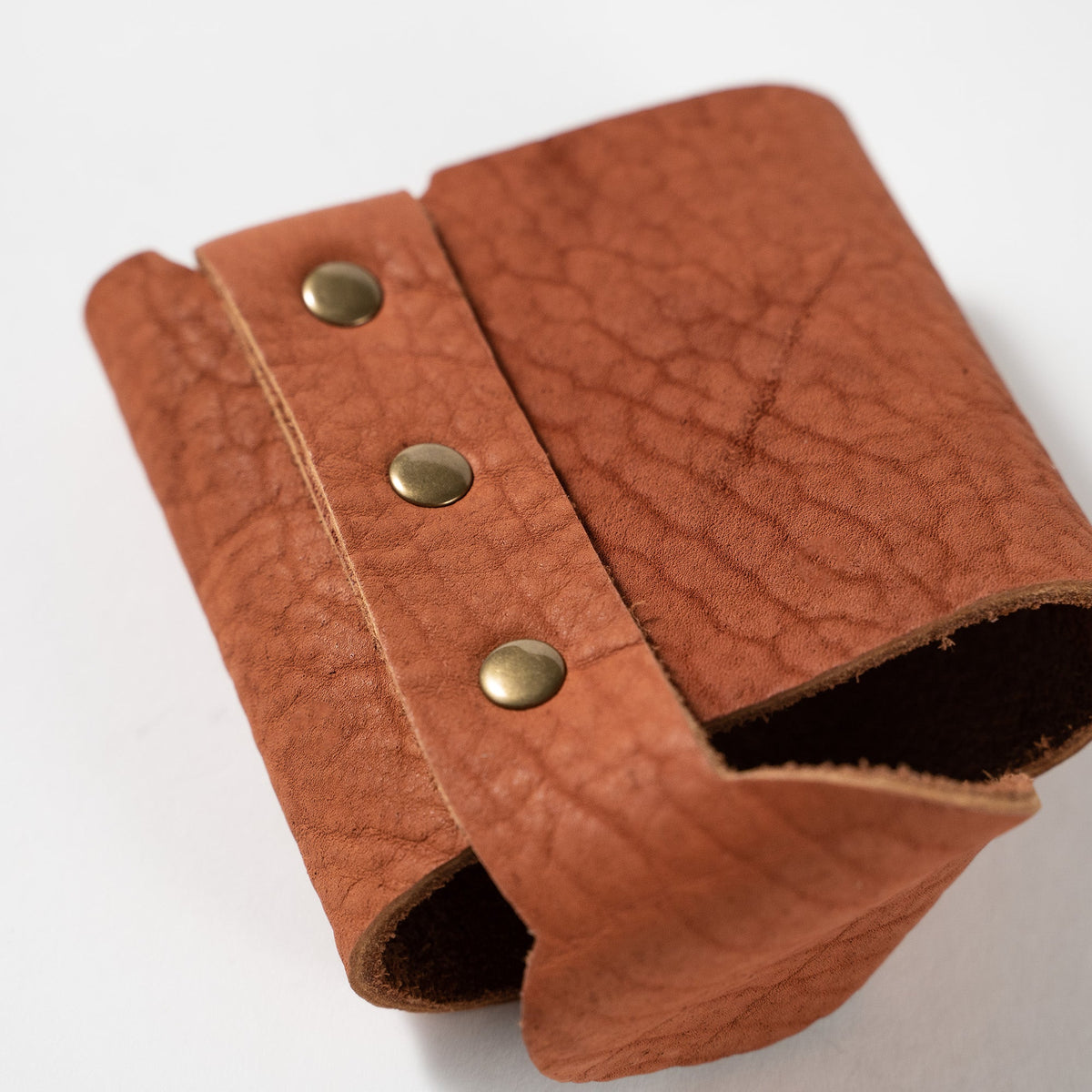 The Blitz Can Coozie - Bison Full - Grain Leather - Holtz Leather
