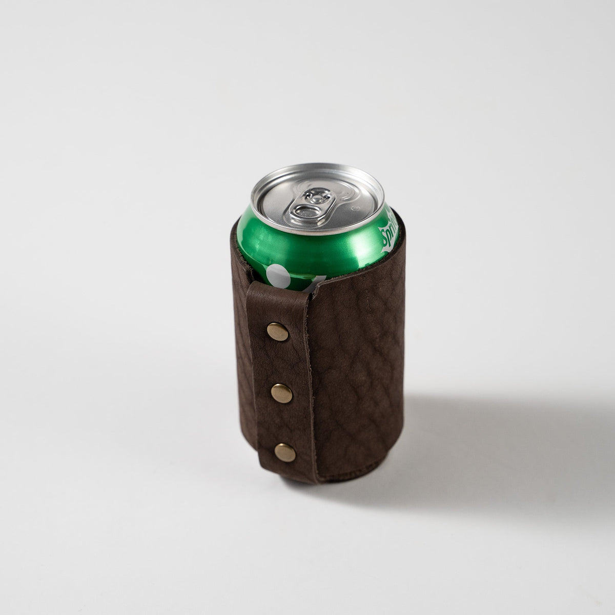The Blitz Can Coozie - Bison Full - Grain Leather - Holtz Leather