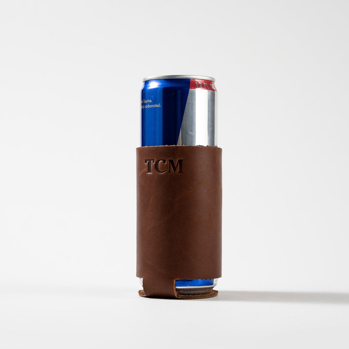 The Blitz Can Coozie - Full - Grain Leather - Holtz Leather