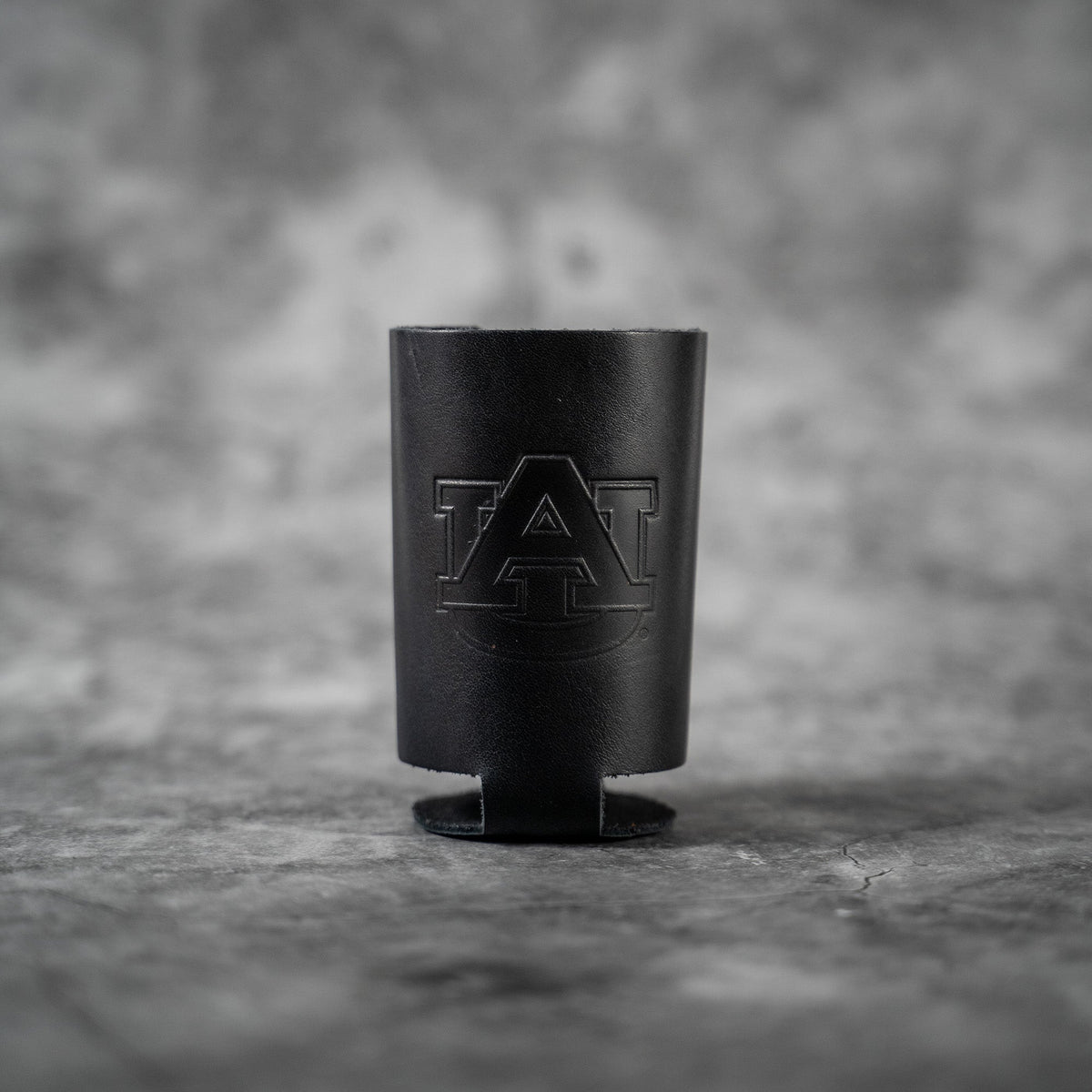 The Blitz Collegiate Can Coozie Alabama & Auburn - Full - Grain Leather - Holtz Leather