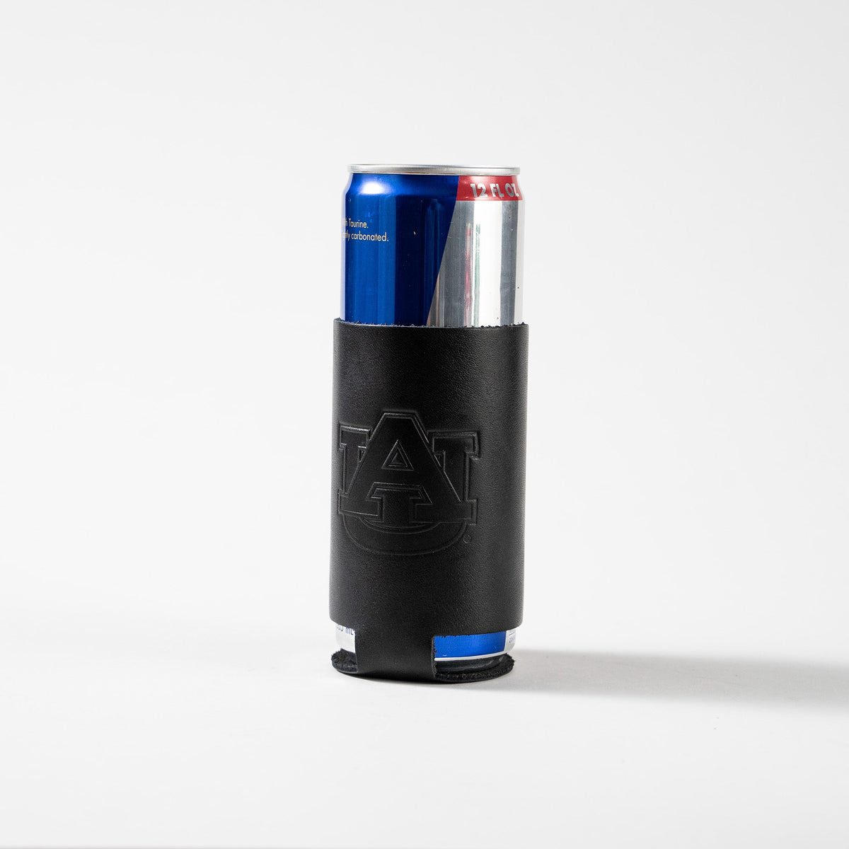 The Blitz Collegiate Can Coozie Alabama & Auburn - Full - Grain Leather - Holtz Leather