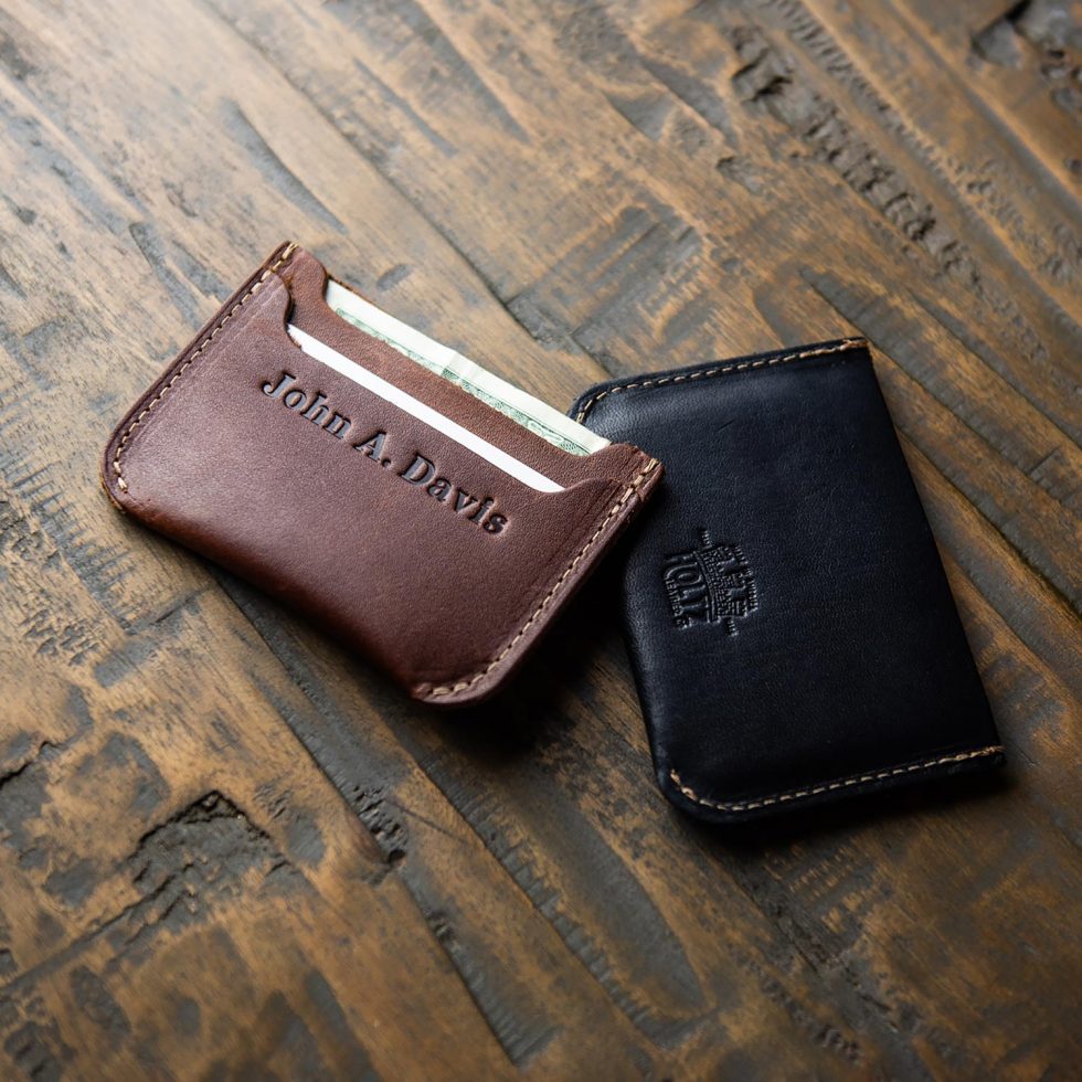 The Bradford Front Pocket Double Sleeve Fine Leather Wallet - Holtz Leather