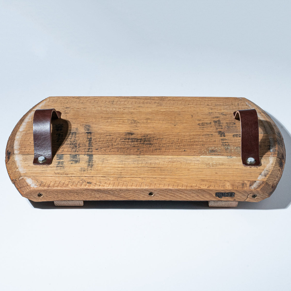 The Butler Tennessee Whiskey Barrel Charcuterie Board Serving Tray - Holtz Leather
