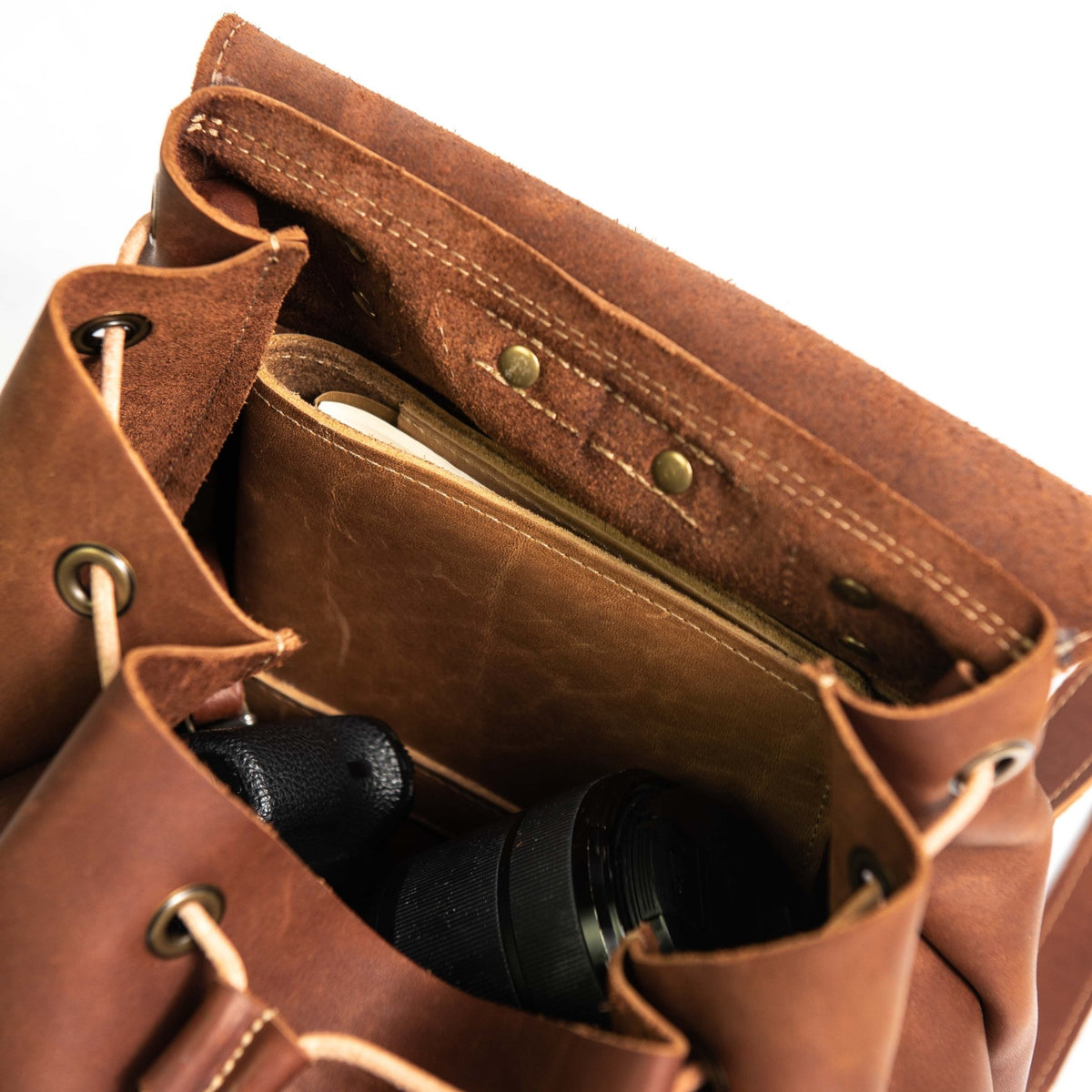 The Emerson Pack Fine Leather Backpack Purse - Holtz Leather