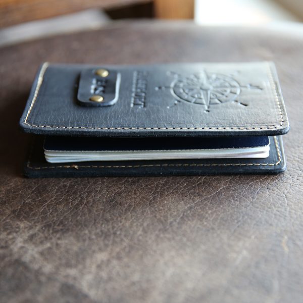 The Expedition Personalized Leather Passport Cover - Holtz Leather