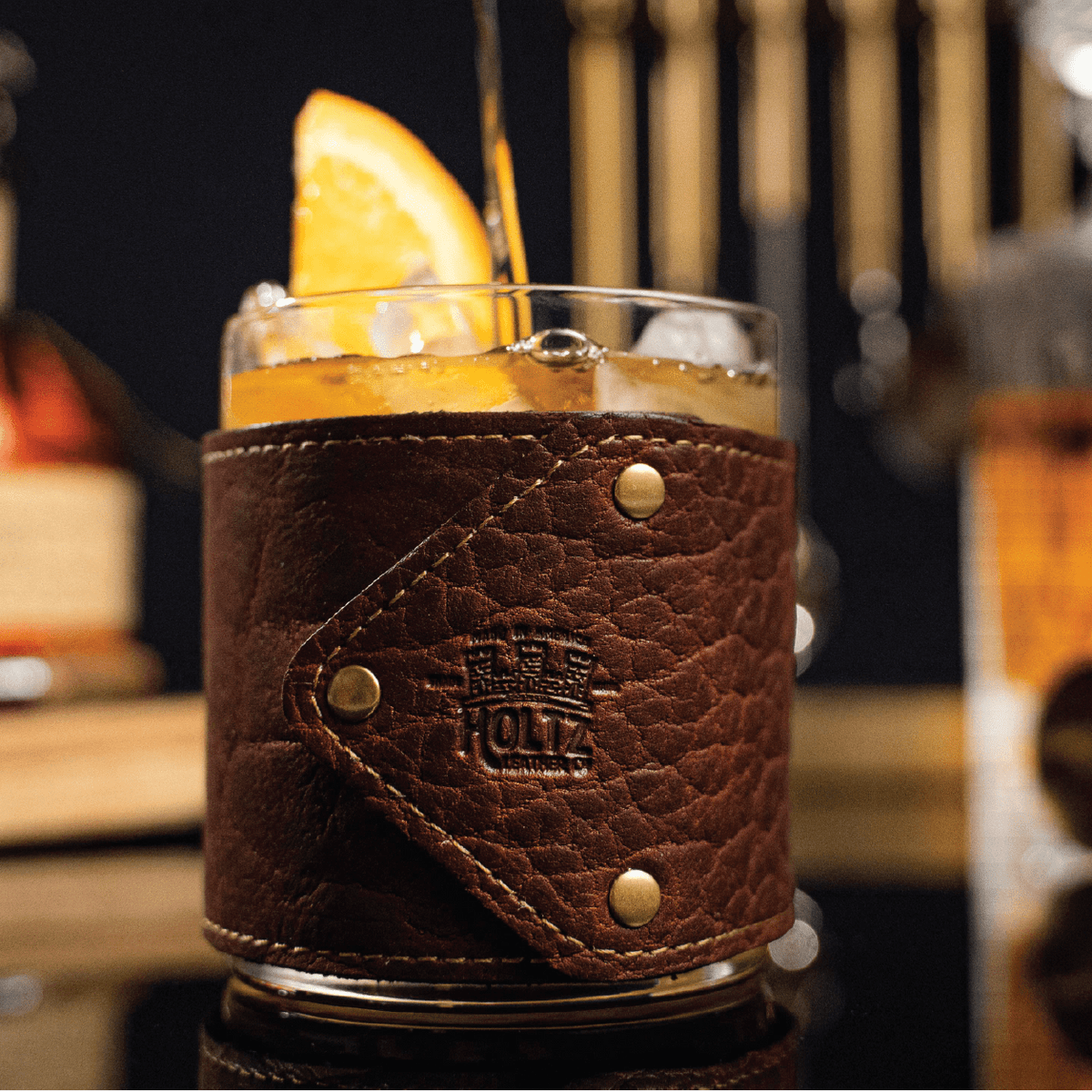 The Gentleman ~ Groomsmen Whiskey Glass Gift Set for Wedding Party Groomsmen Gifts - Holtz Leather