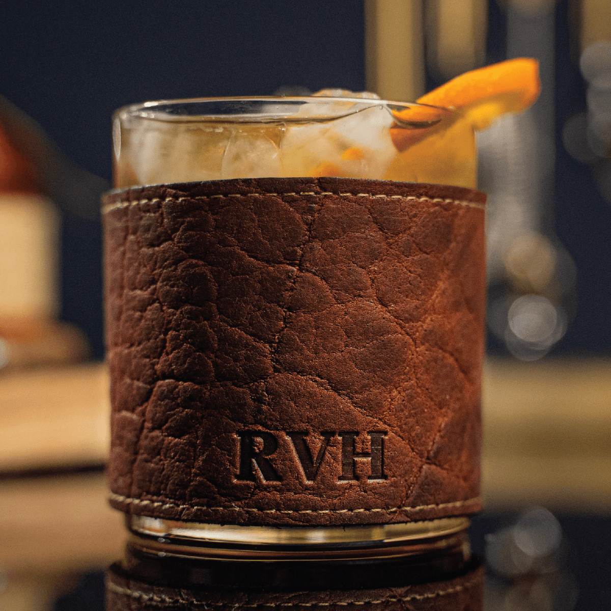 The Gentleman ~ Groomsmen Whiskey Glass Gift Set for Wedding Party Groomsmen Gifts - Holtz Leather