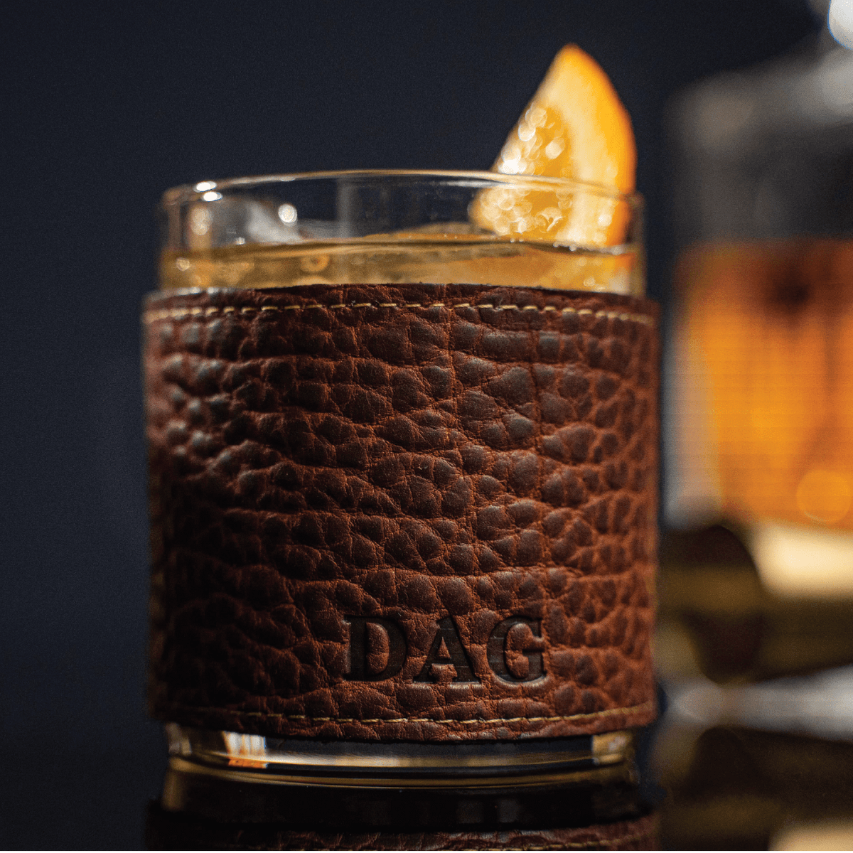 The Gentleman ~ Groomsmen Whiskey Glass Gift Set for Wedding Party Groomsmen Gifts - Holtz Leather