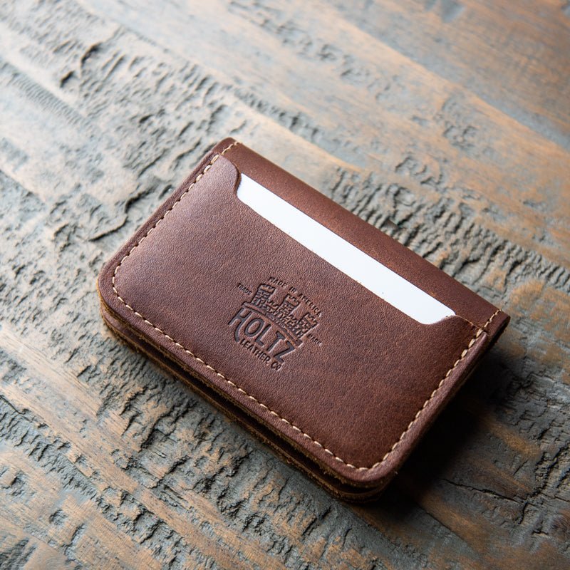 The Golf Gates Personalized Fine Leather Bifold Money Clip Wallet - Holtz Leather