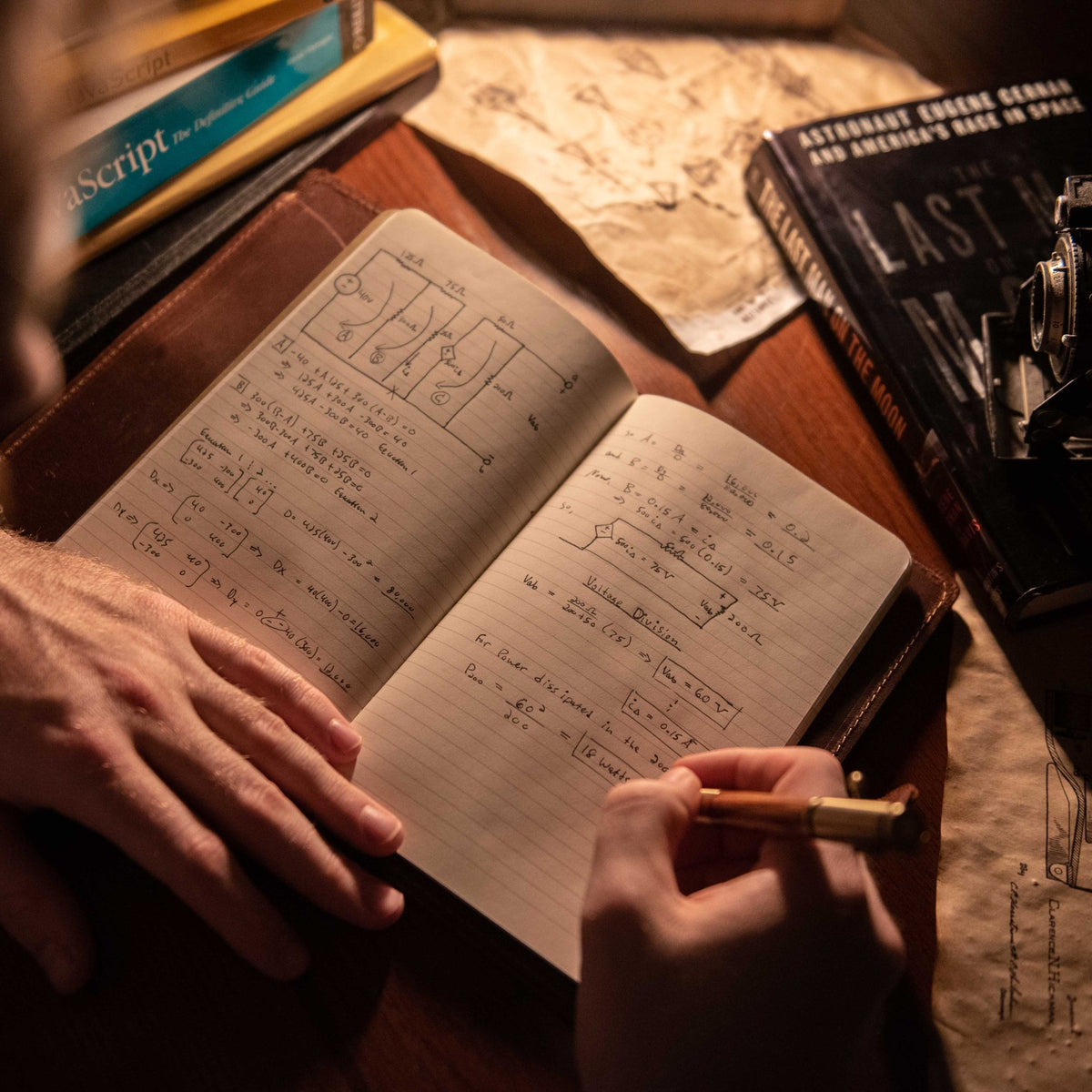 The Golf Inventor Personalized Fine Leather A5 Moleskine Journal Diary with Golf Logo - Holtz Leather