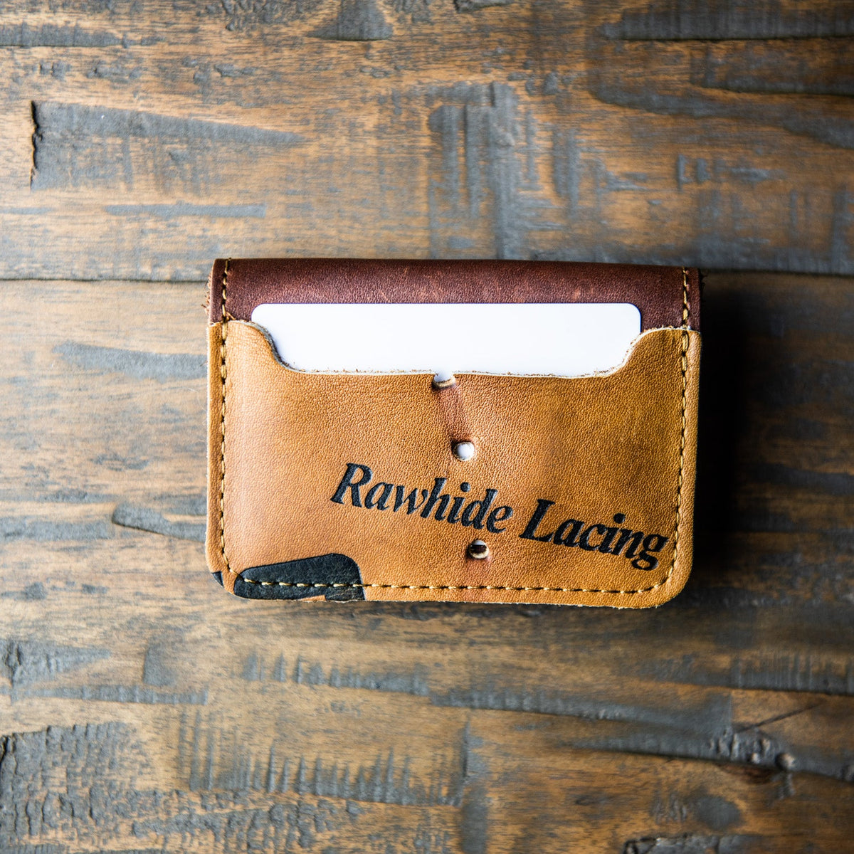 The Great Bambino ~ Vintage BASEBALL GLOVE Front Pocket Wallet - Holtz Leather