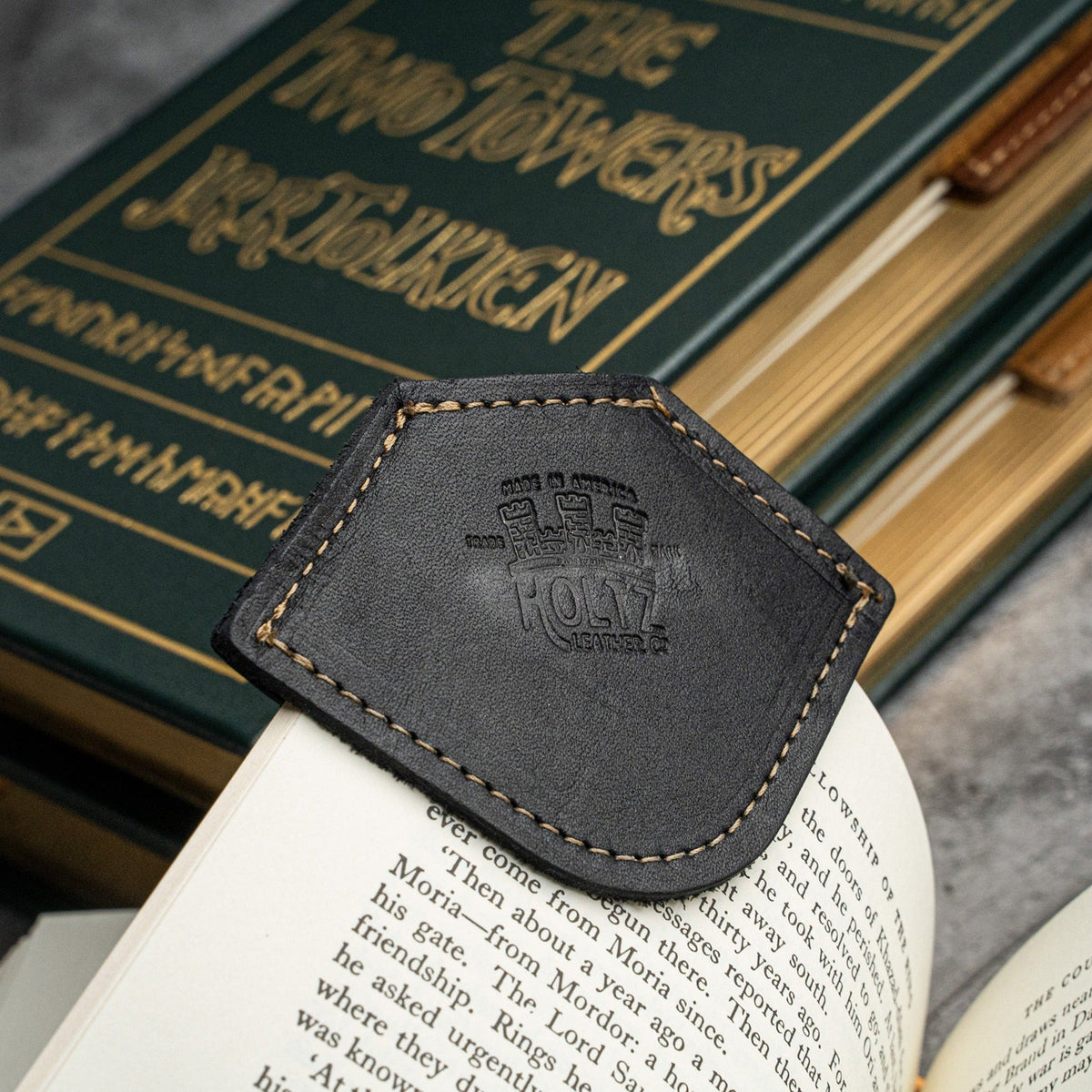 The Inkling Personalized Fine Leather Corner Bookmark - Holtz Leather
