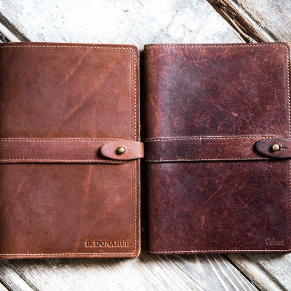 The Inventor Personalized Fine Leather A5 Moleskine Journal Diary - Holtz Leather