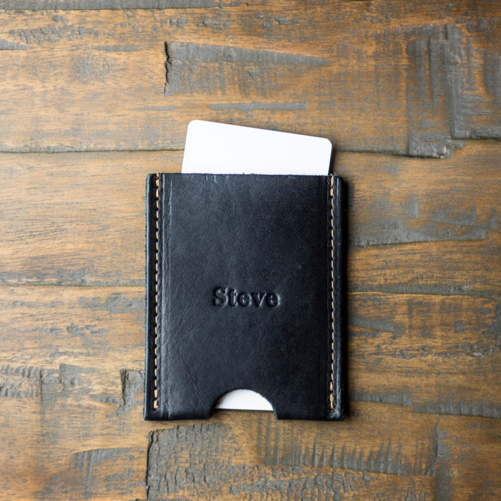 The Jefferson Personalized Fine Leather Card Holder Wallet - Holtz Leather