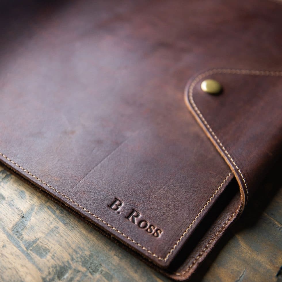 The Langley – Personalized Fine Leather 3 Ring Binder Notebook Photo Album - Holtz Leather