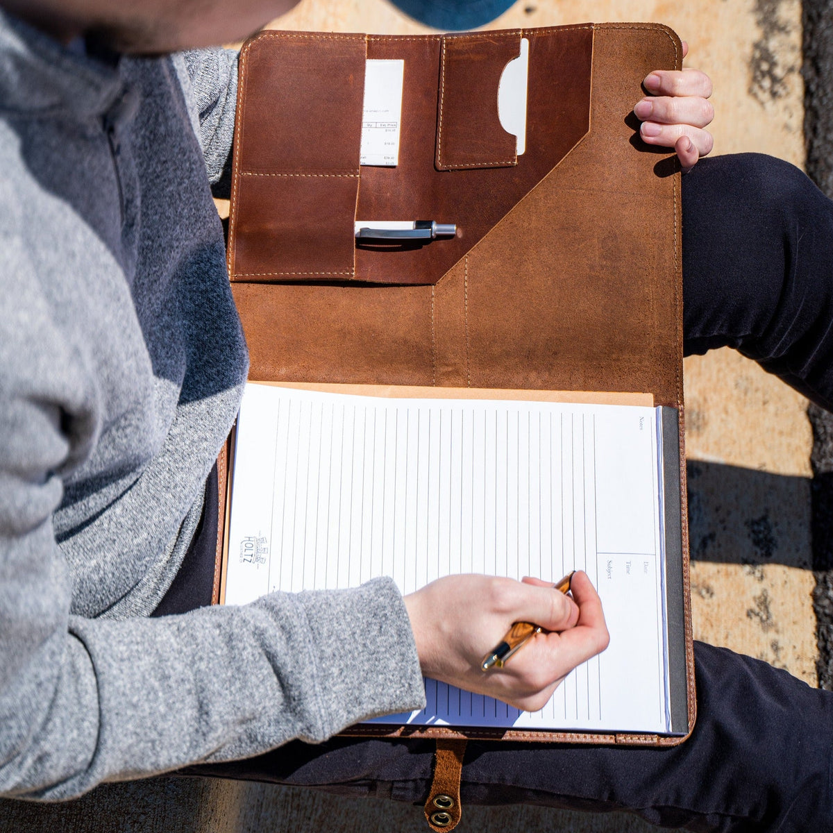 The Officially Licensed Auburn Vanderbilt 2.0 Fine Leather Portfolio Padfolio - Holtz Leather