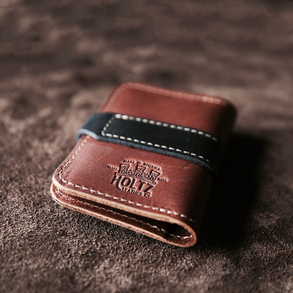 The Officially Licensed Marine Corps Doolittle Fine Leather Snap Closure Wallet BiFold - Holtz Leather