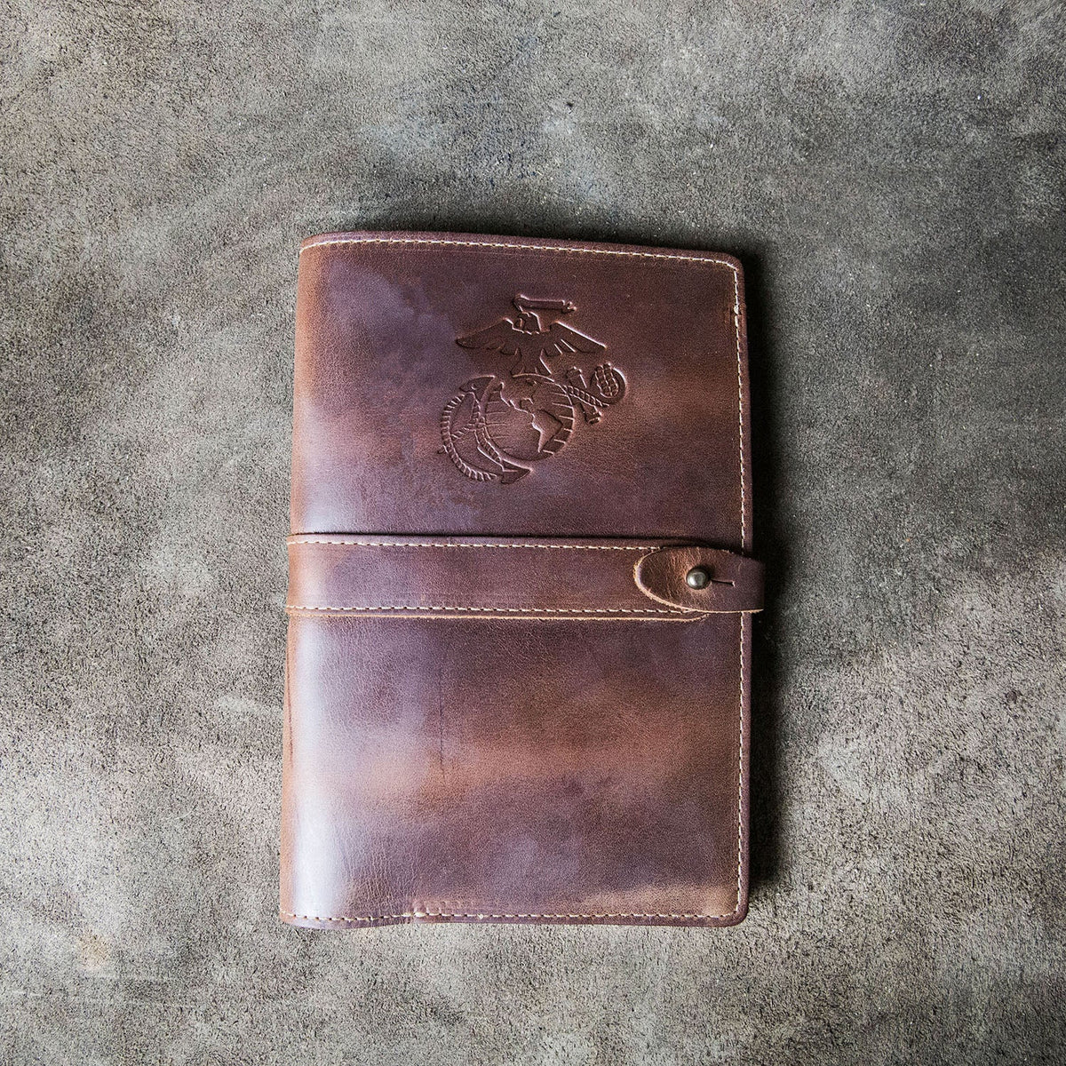 The Officially Licensed Marine Corps Inventor Fine Leather A5 Moleskine Journal Diary - Holtz Leather