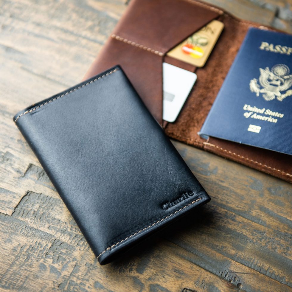 The Pioneer Fine Leather Passport Wallet Passport Cover - Holtz Leather