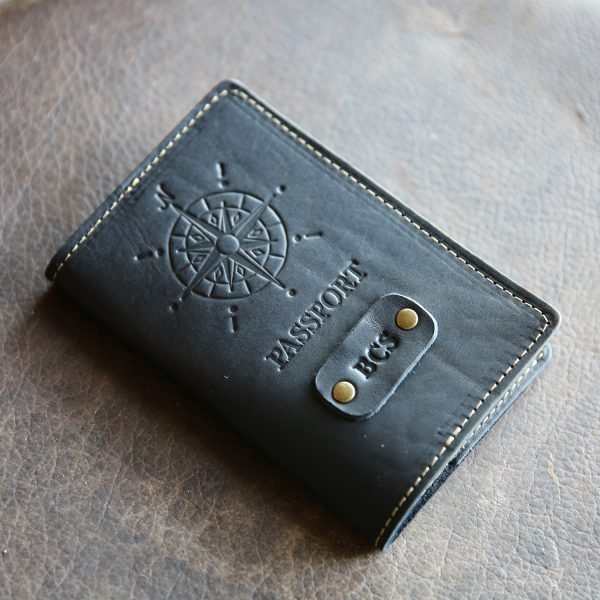 The Revenge Traveler Groomsmen Gift Personalized Leather Passport Cover - Holtz Leather