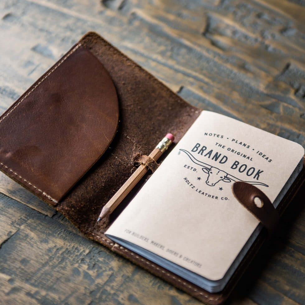 The Surveyor Fine Leather Pocket Journal Cover for Field Notes - Holtz Leather