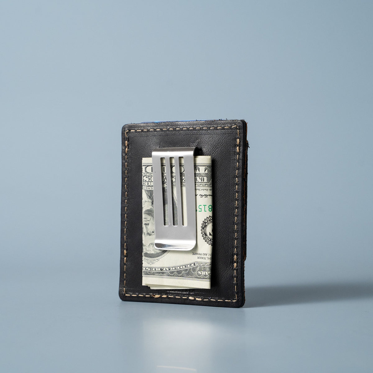 The Trey Money Clip Front Pocket Fine Leather Wallet - Holtz Leather