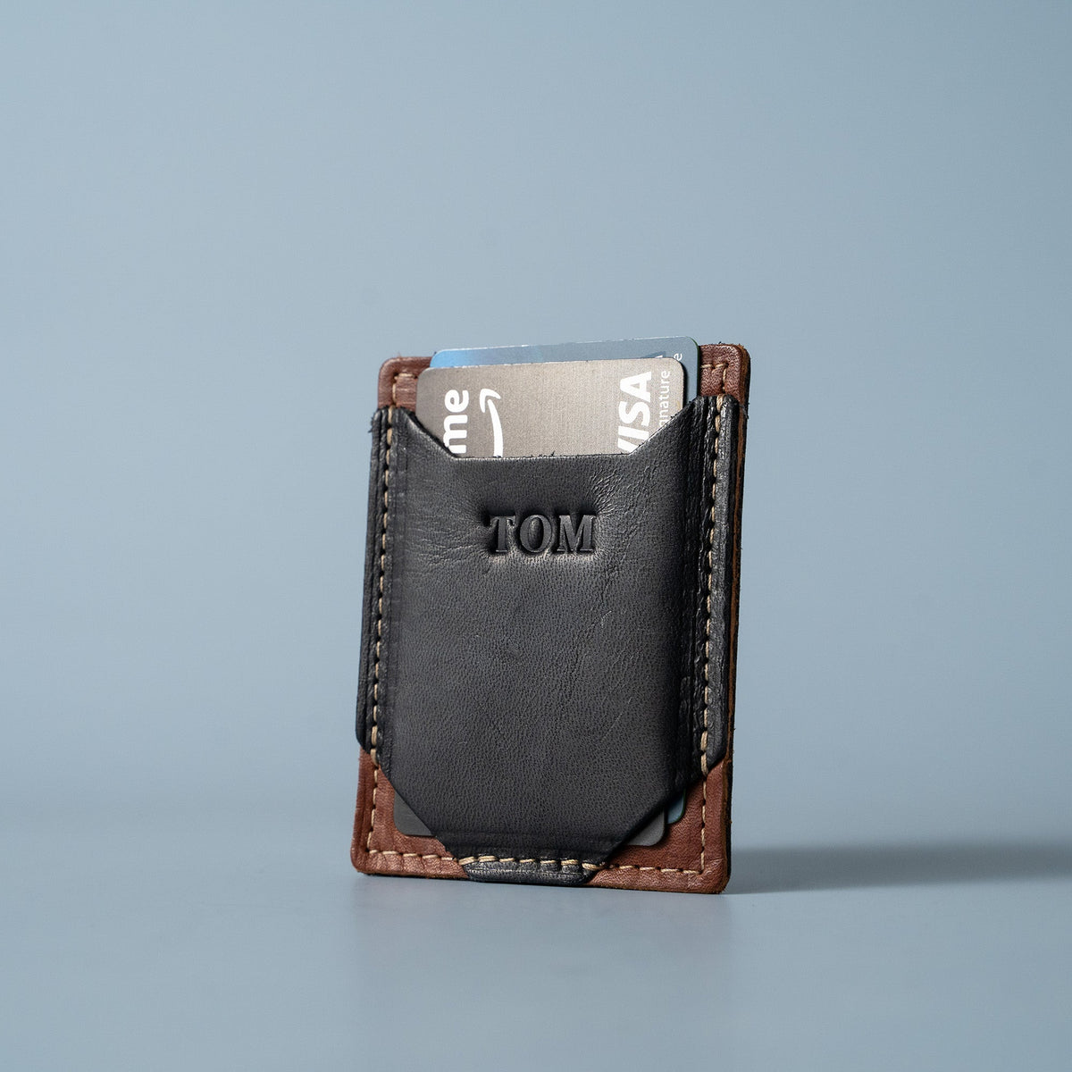 The Trey Money Clip Front Pocket Fine Leather Wallet - Holtz Leather