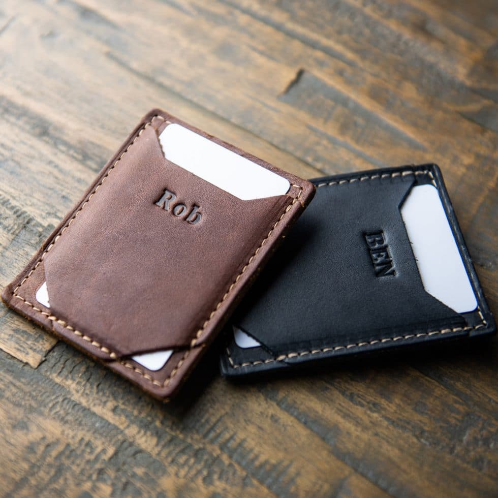 The Trey Money Clip Front Pocket Fine Leather Wallet - Holtz Leather