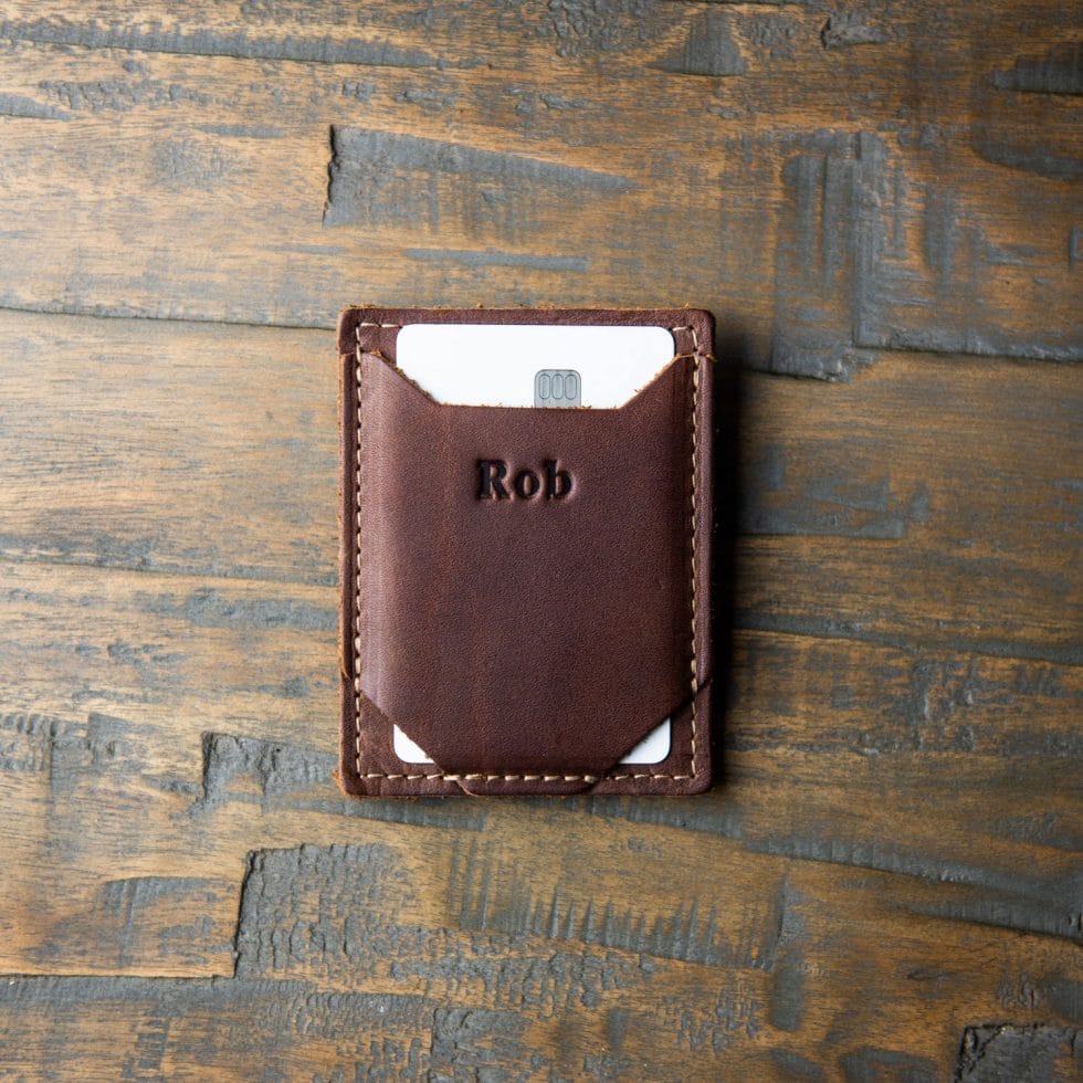 The Trey Money Clip Front Pocket Fine Leather Wallet - Holtz Leather