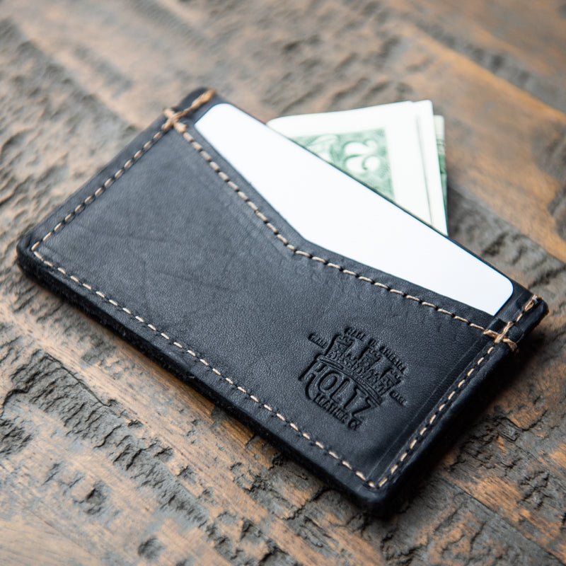 The Vernon Fine Leather Front Pocket Card Holder Wallet - Holtz Leather