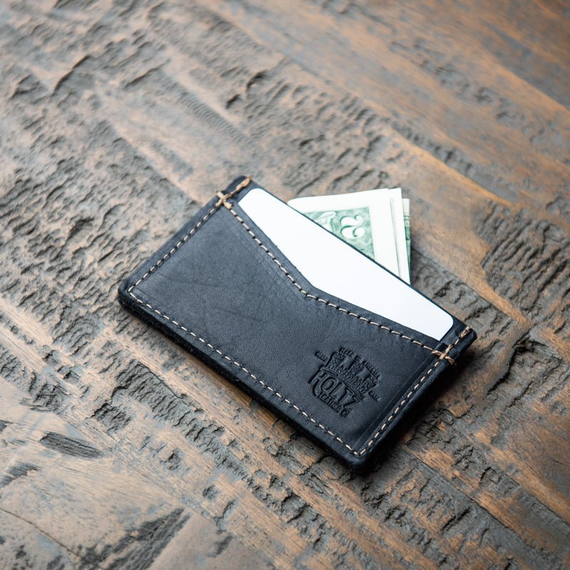 The Vernon Fine Leather Front Pocket Card Holder Wallet - Holtz Leather