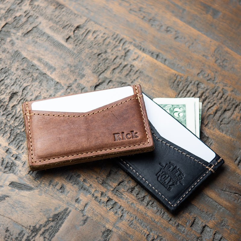 The Vernon Fine Leather Front Pocket Card Holder Wallet - Holtz Leather