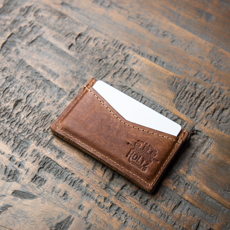 The Vernon Fine Leather Front Pocket Card Holder Wallet - Holtz Leather