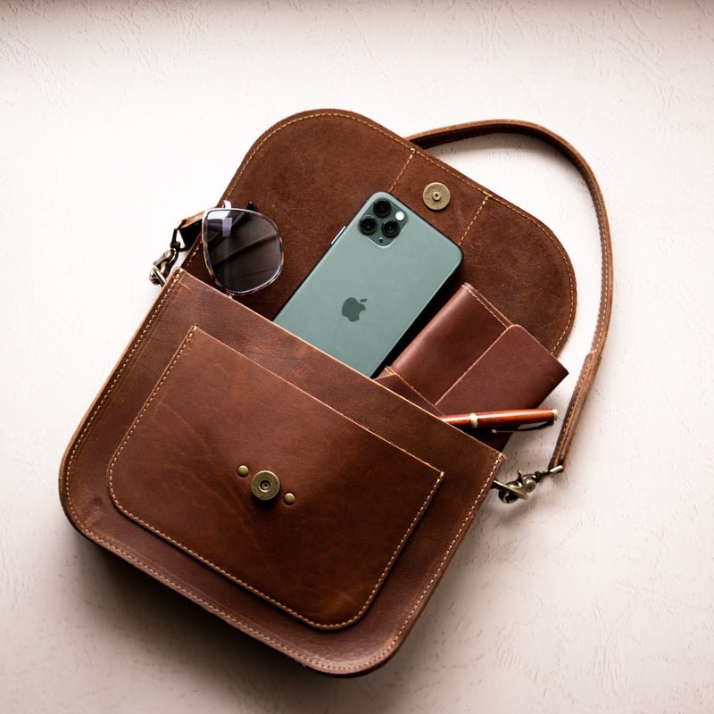 The Vivian Fine Leather Crossbody Purse - Holtz Leather