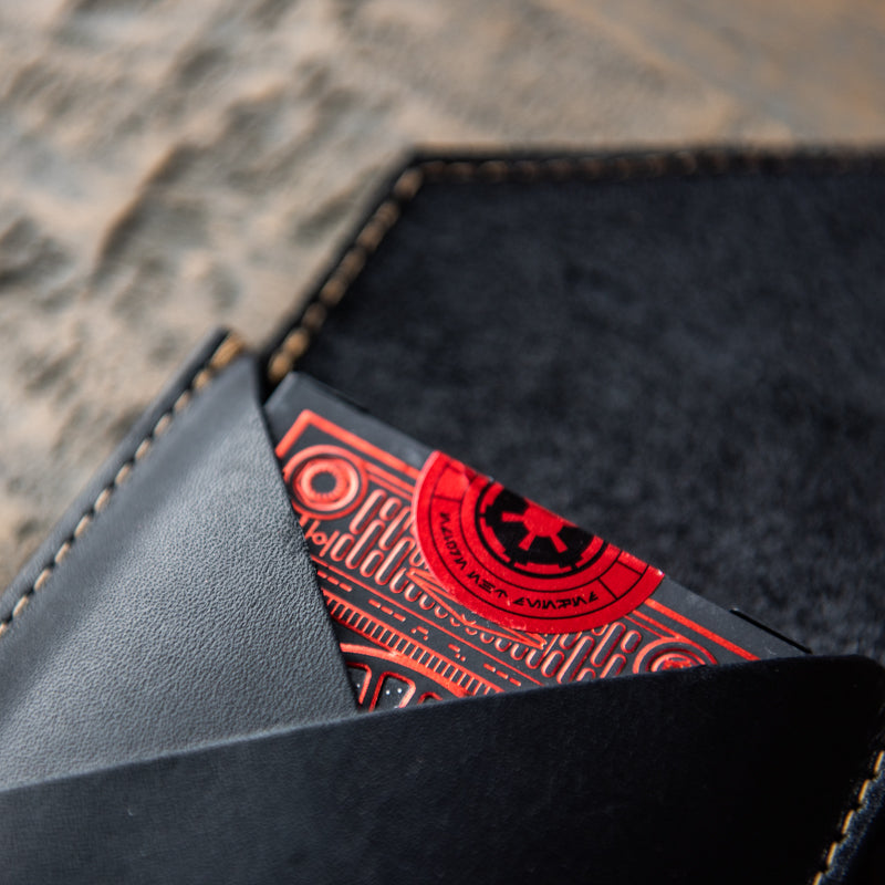Theory 11 Dark Side Card Deck With Fine Leather Card Sleeve