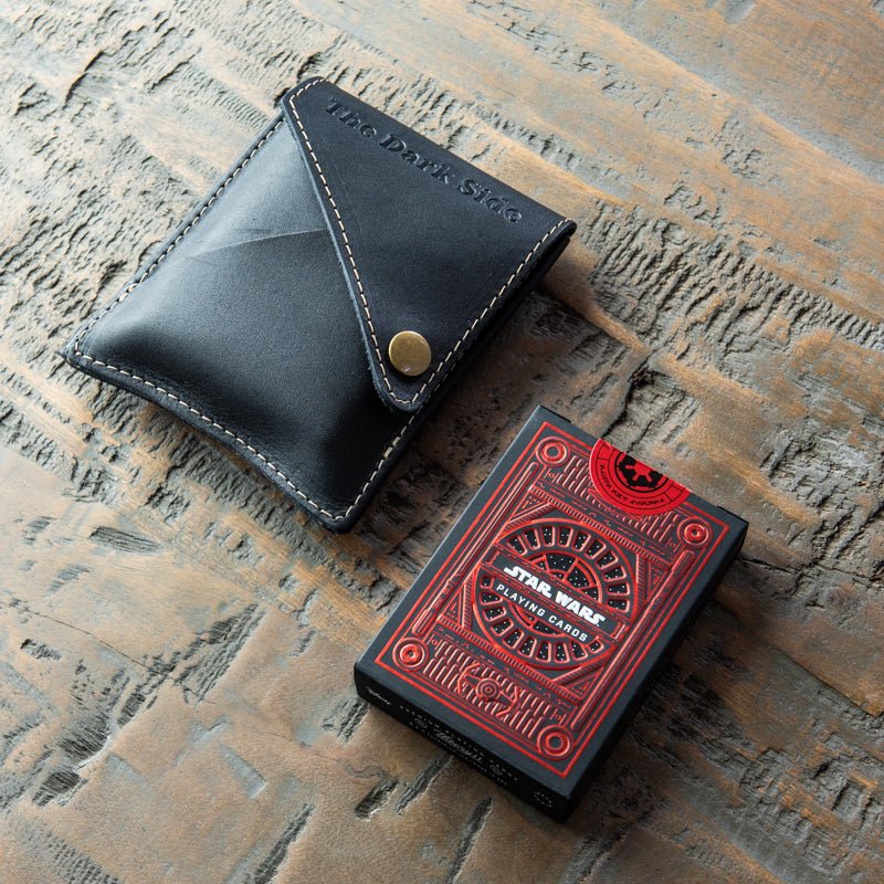 Theory 11 Dark Side Card Deck With Fine Leather Card Sleeve - Holtz Leather