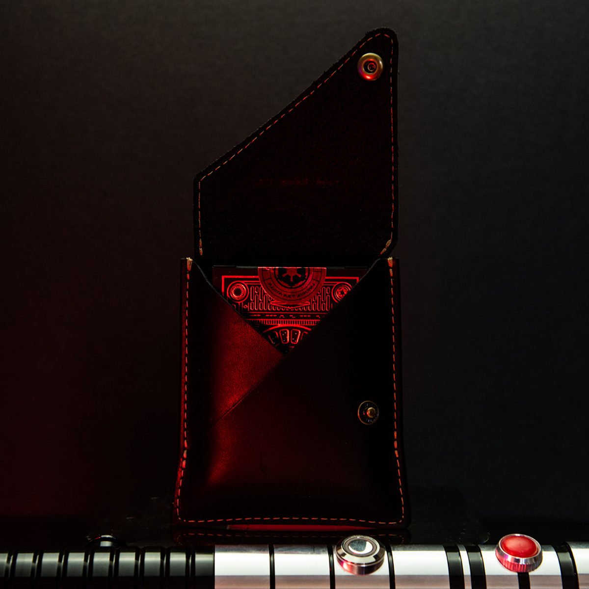 Theory 11 Dark Side Card Deck With Fine Leather Card Sleeve - Holtz Leather