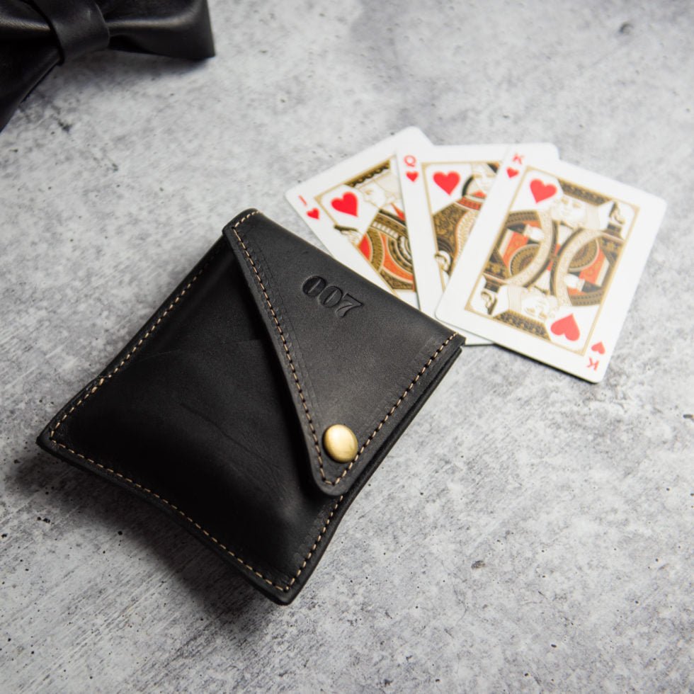 Theory 11 James Bond Card Deck With Fine Leather Card Sleeve - Holtz Leather