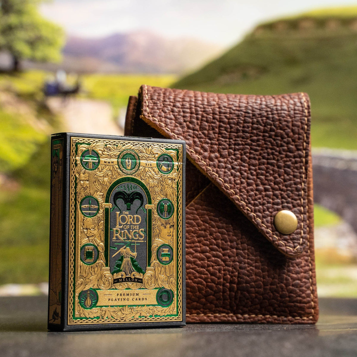 Theory 11 Lord of The Rings Card Deck With Fine Leather Card Sleeve - Holtz Leather