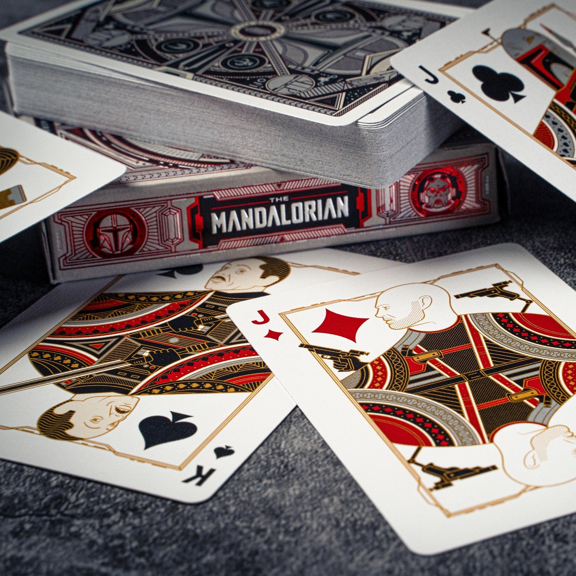 Theory 11 The Mandalorian Card Deck With Fine Leather Card Sleeve - Holtz Leather Theory 11 The Mandalorian Card Deck With Fine Leather Card Sleeve - Holtz Leather