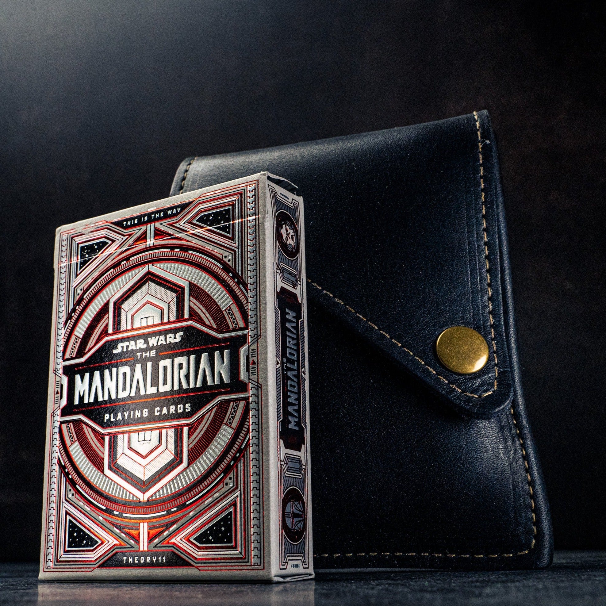Theory 11 The Mandalorian Card Deck With Fine Leather Card Sleeve Theory 11 The Mandalorian Card Deck With Fine Leather Card Sleeve