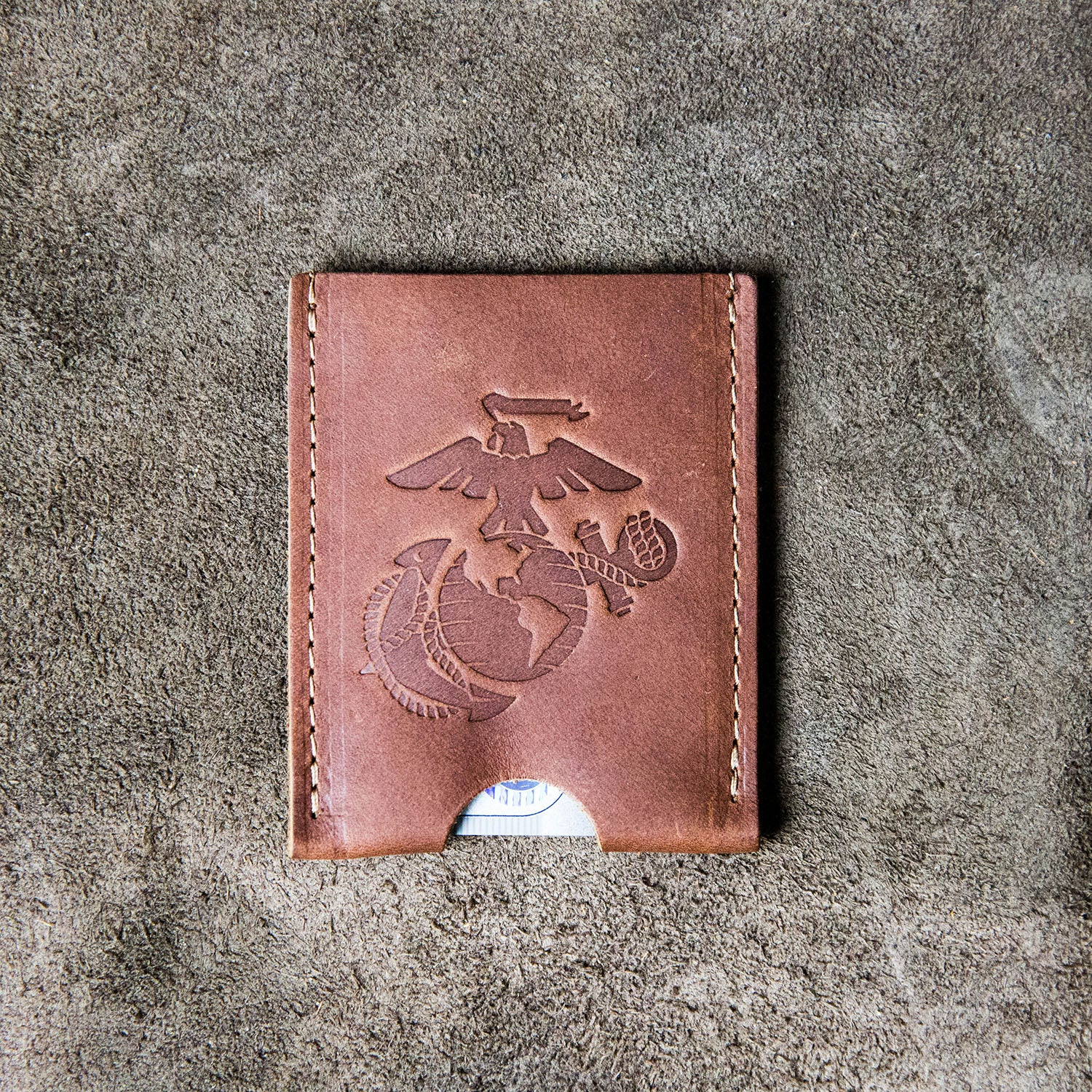 The Jefferson Personalized Fine Leather Card Holder Wallet