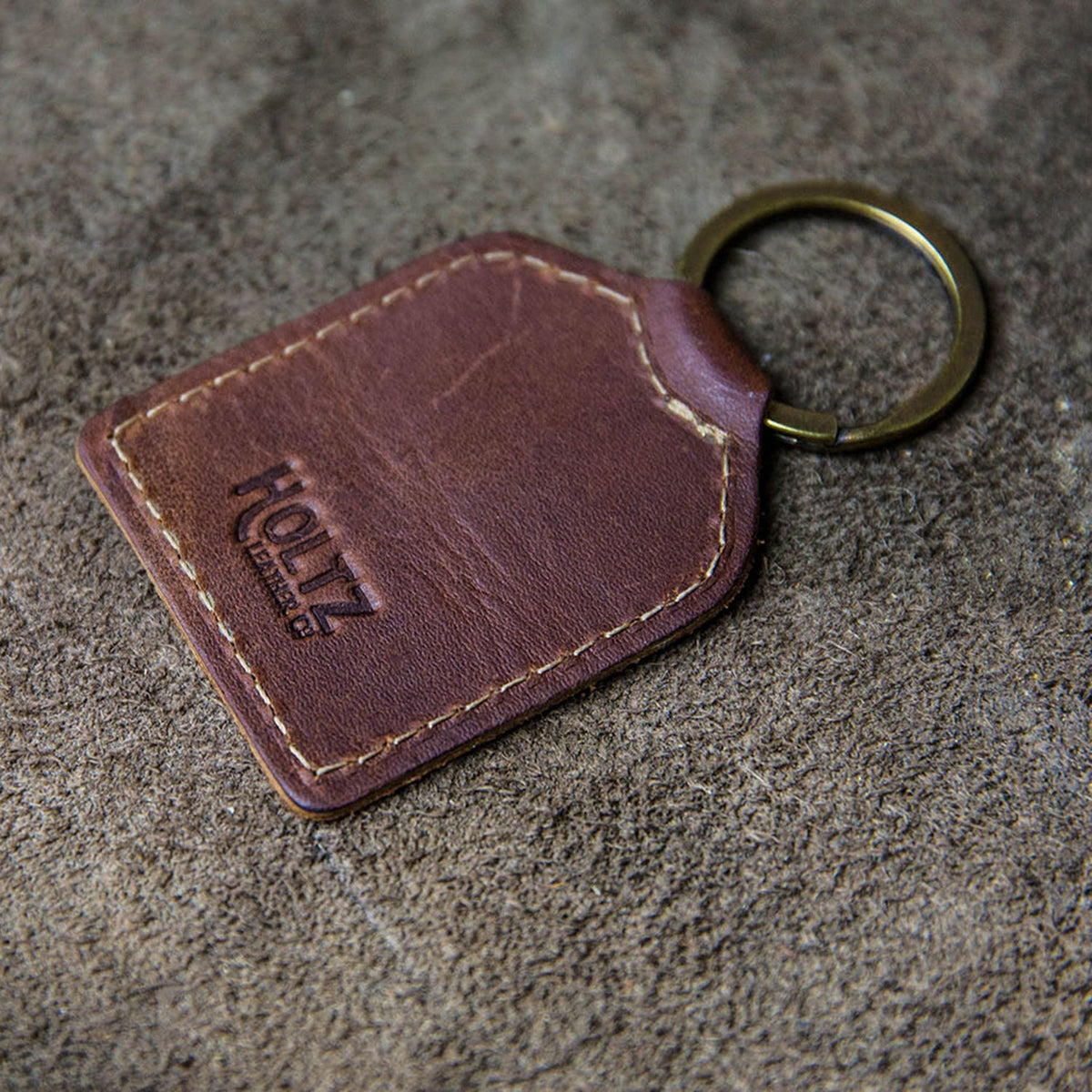 Your Logo + Our Leather - Fine Leather Key Chain - Custom Logo and Corporate Gifting - Holtz Leather