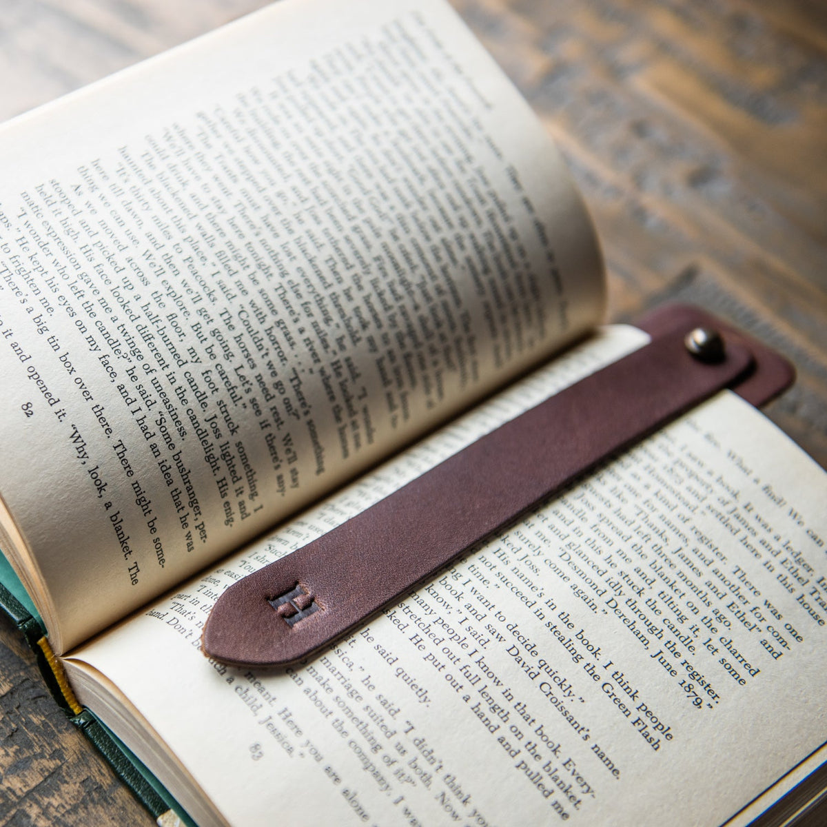 Your Logo + Our Leather - Personalized Fine Leather Double Bookmarks - Custom Logo and Corporate Gifting - Holtz Leather