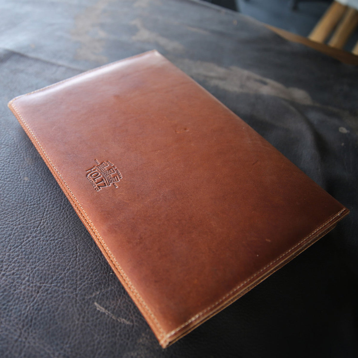 Your Logo + Our Leather - The Artisan Fine Leather A4 Moleskine Journal Diary Hard Cover Notebook Sketchbook - Custom Logo and Corporate Gifting - Holtz Leather