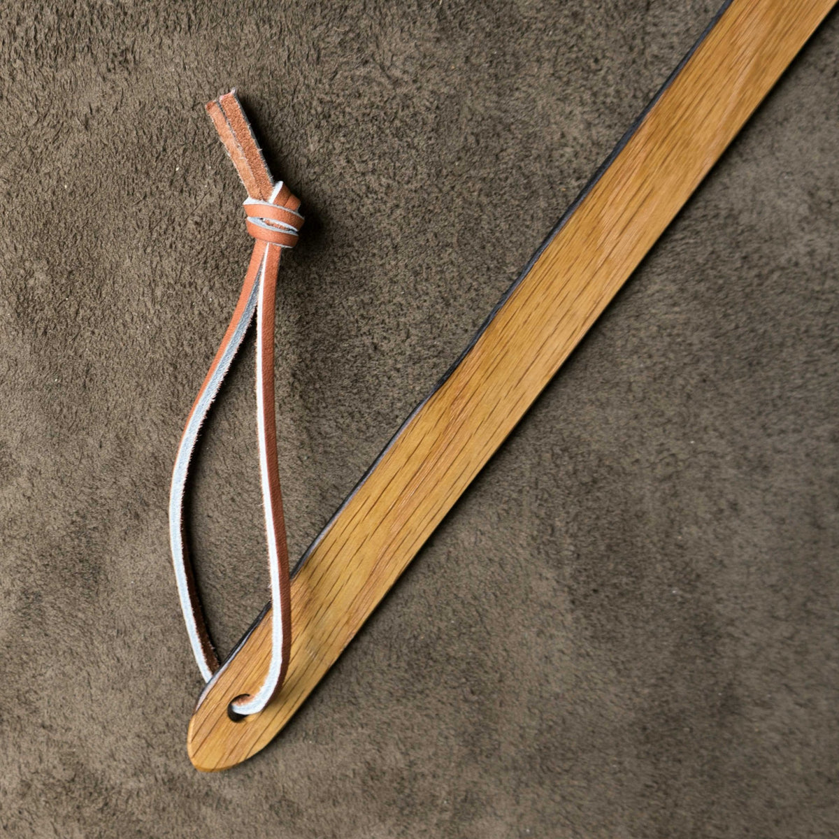 Your Logo + Our Leather - The Front Porch Flyswatter - Custom Logo and Corporate Gifting - Holtz Leather