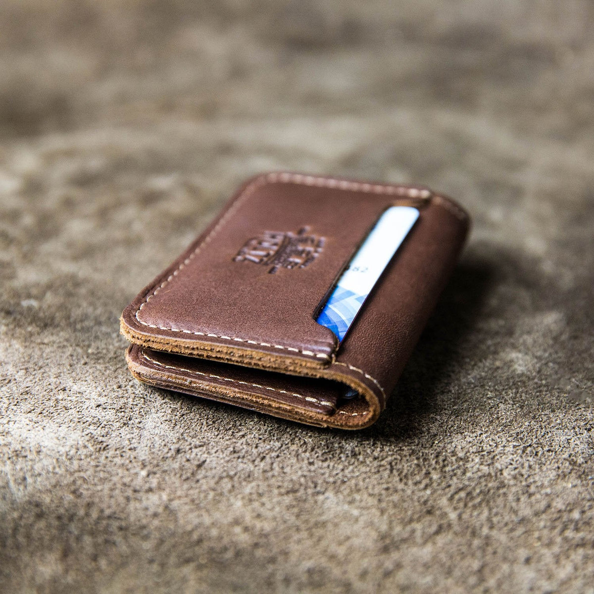 Your Logo + Our Leather - The Gates Fine Leather The Gates Bifold Money Clip Wallet - Custom Logo and Corporate Gifting - Holtz Leather