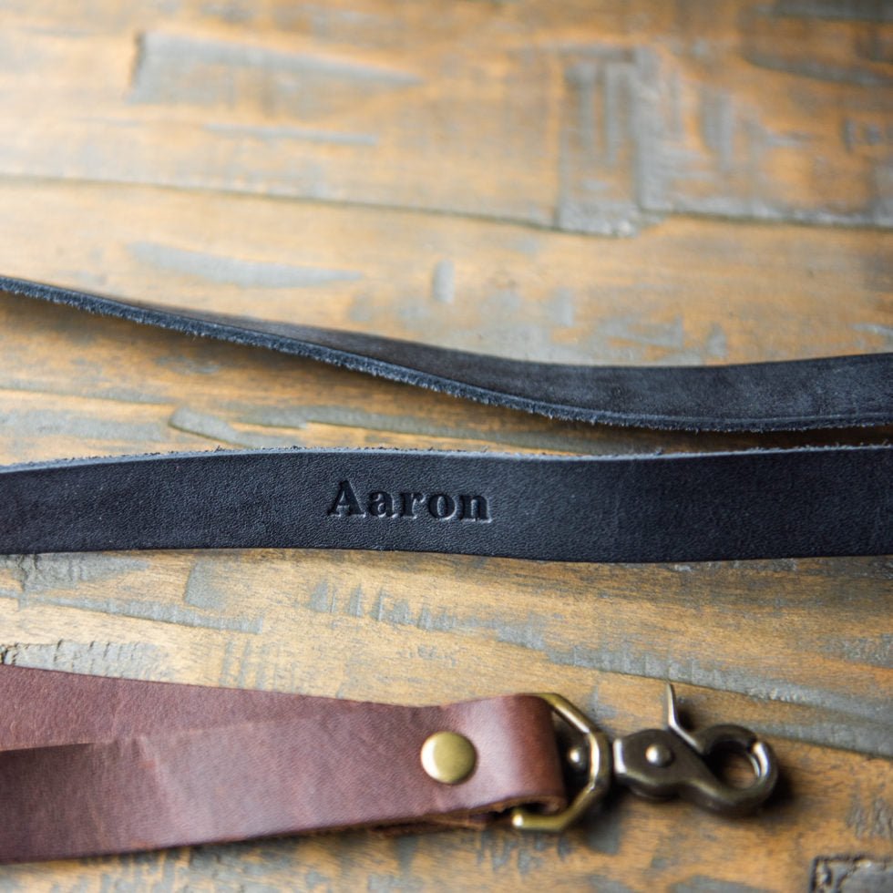 Your Logo + Our Leather - The Producer – Personalized Fine Leather Lanyard with Swivel Clip - Custom Logo and Corporate Gifting - Holtz Leather